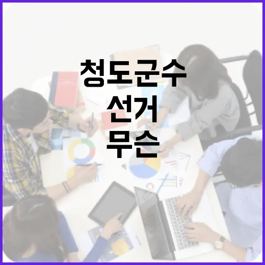 청도군수 선거가 내 생활과 무슨 관련이 있을까요? - 요약