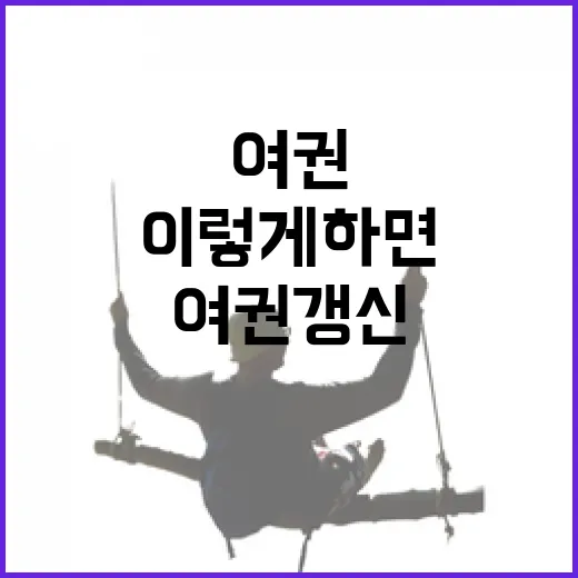 여권 갱신, 이렇게 하면 쉬워요! - 요약