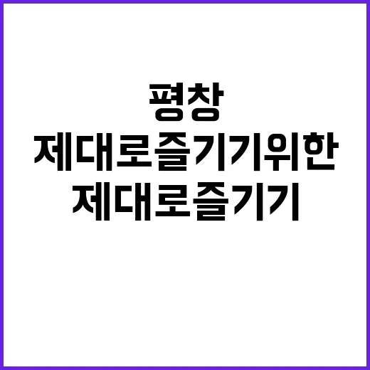 평창 이나트를 제대…