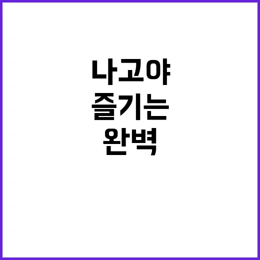 나고야 여행을 완벽…