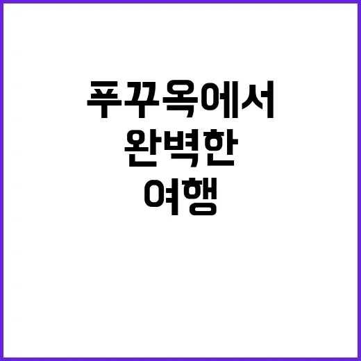 푸꾸옥에서 완벽한 …