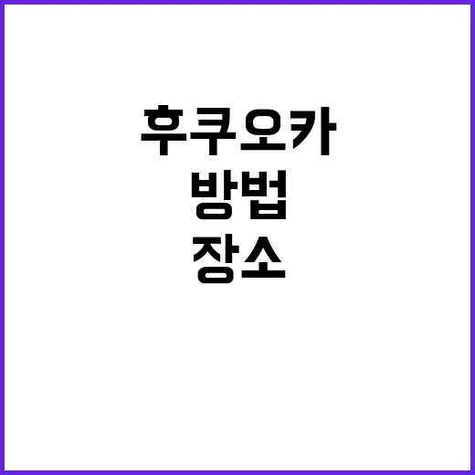 후쿠오카에서 꼭 방…