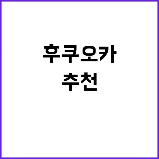 후쿠오카에서 쇼핑할…