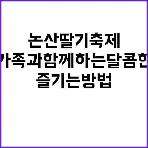 논산 딸기축제를 즐…