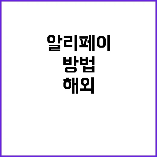 알리페이를 활용하여…