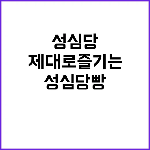 성심당 빵을 제대로…