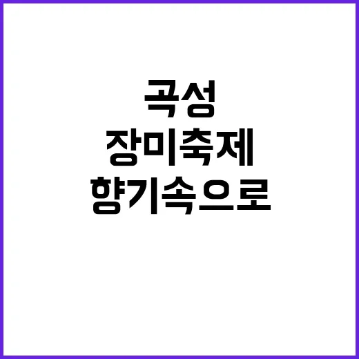 곡성 장미축제를 즐…