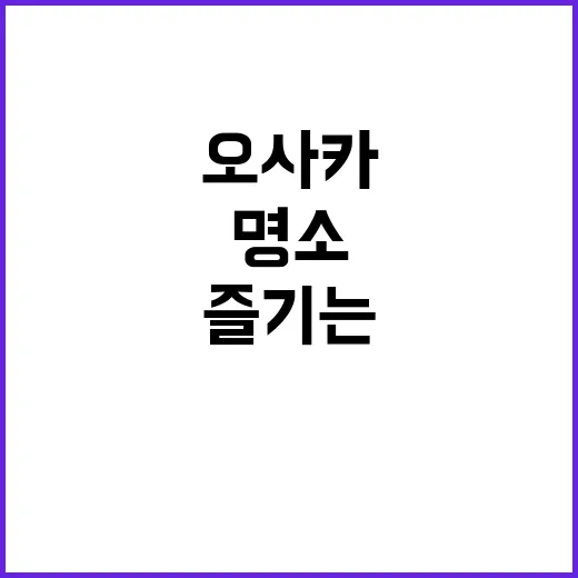 오사카에서 쇼핑을 …