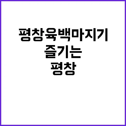 평창 육백마지기를 …