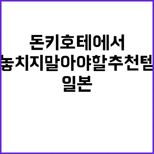일본 돈키호테에서 …