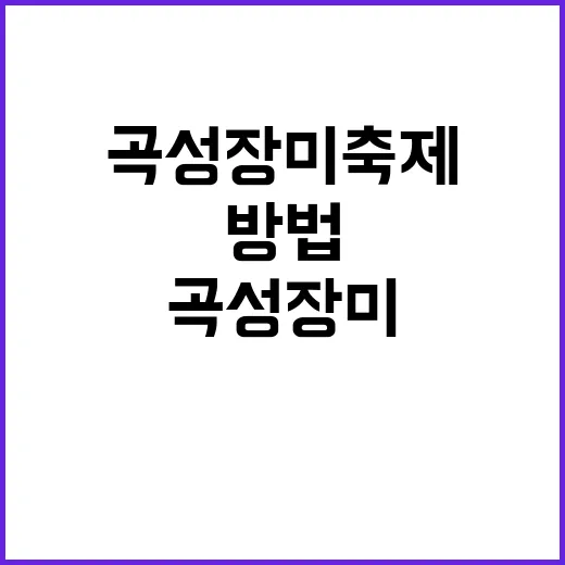 곡성 장미축제에서 …