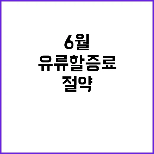 6월 유류할증료 절…