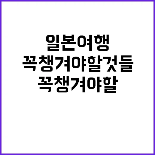 일본 여행 가방에 …