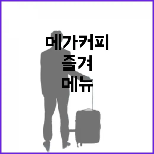 메가커피 메뉴, 이렇게 즐겨보세요! - 요약