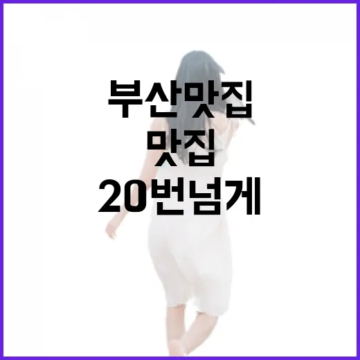 부산 숙소 20번 넘게 잡아보니 보이던 부산맛집의 진짜 차이 - 요약