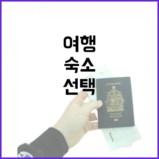 비행기 타고 간 숙소 여행, 직접 겪어보니 숙소 선택이 더 중요했다 - 요약