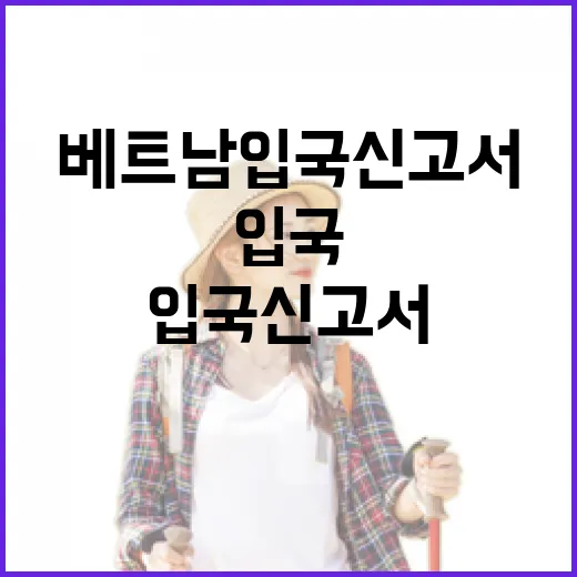 베트남 입국신고서 찾다가 공항에서 직접 겪은 진짜 이야기 - 요약