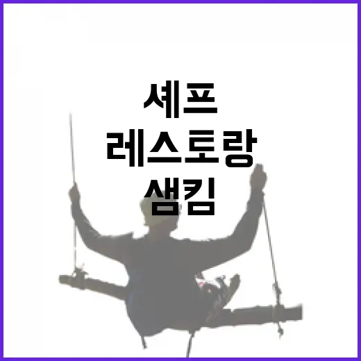 샘킴 레스토랑 찾다가 깨달은 것, 셰프 이름만 보고 예약하면 생기는 일 - 요약