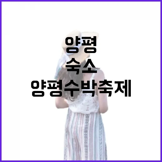 양평 수박축제 맞춰 숙소 잡아봤더니, 사진보다 동선이 더 중요했습니다 - 요약