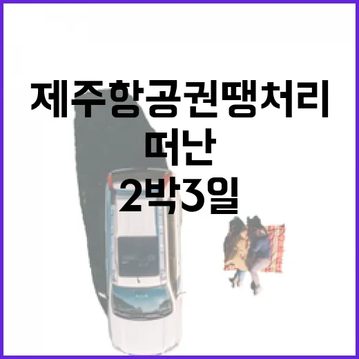 제주항공권땡처리로 떠난 2박 3일, 숙소까지 직접 맞춰보니 보인 진짜 차이 - 요약