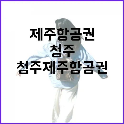 청주제주항공권 직접 맞춰보니, 숙소비보다 비행기 시간이 더 중요했다 - 요약