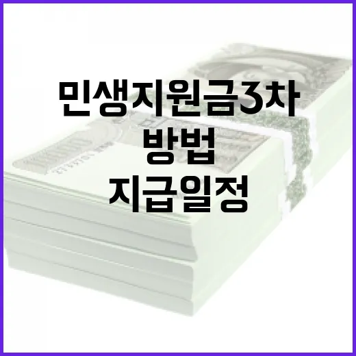 민생지원금 3차 지급 일정을 이해하는 방법 - 요약