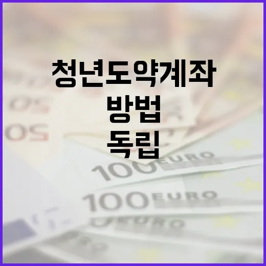 청년도약계좌를 통해 재정적 독립을 이루는 방법 - 요약