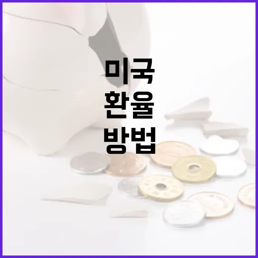 미국 환율을 이해하고 활용하는 방법 - 요약