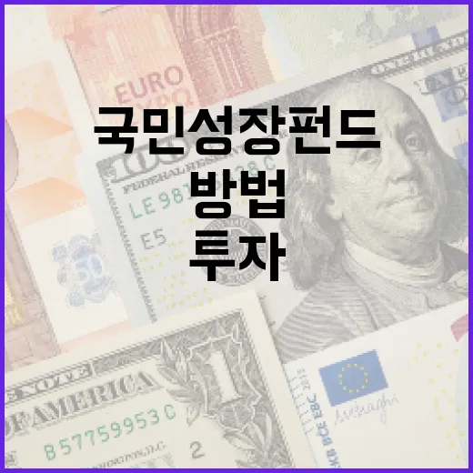 국민성장펀드에 투자하는 방법: 초보자를 위한 완벽 가이드 - 요약