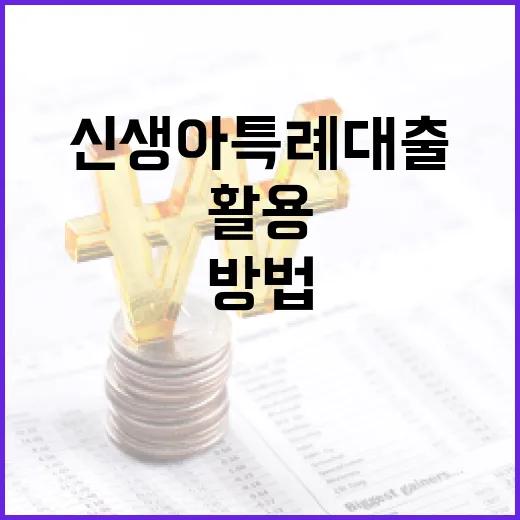 신생아 특례대출을 활용하는 방법 - 요약