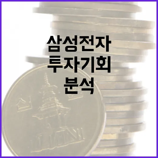 삼성전자 투자 기회를 분석하는 방법 - 요약
