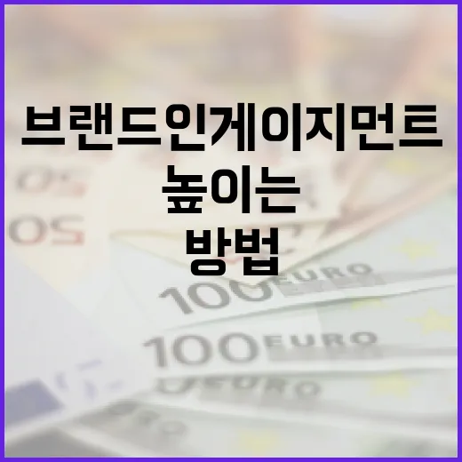 브랜드 인게이지먼트를 높이는 방법 - 요약