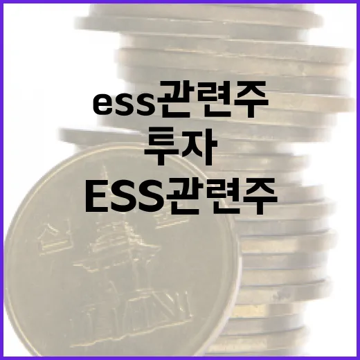 ESS 관련주에 투자하는 방법 - 요약
