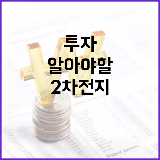 2차전지 관련주에 투자하는 방법: 알아야 할 모든 것 - 요약