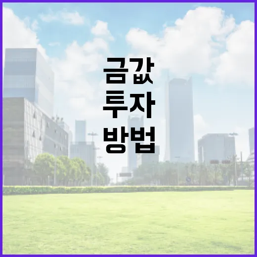 금값을 이해하고 투자하는 방법 - 요약