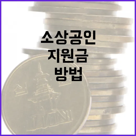 소상공인 지원금을 받는 방법과 절차 - 요약