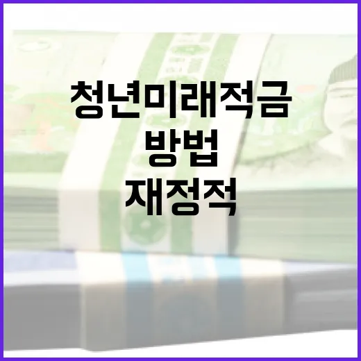 청년미래적금을 활용하여 재정적 안정을 이루는 방법 - 요약