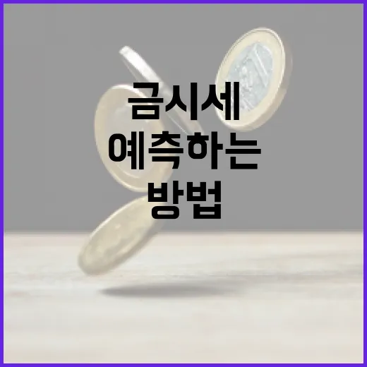 금시세 변화를 이해하고 예측하는 방법 - 요약