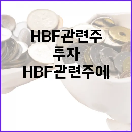 HBF 관련주에 투자하는 방법 - 요약