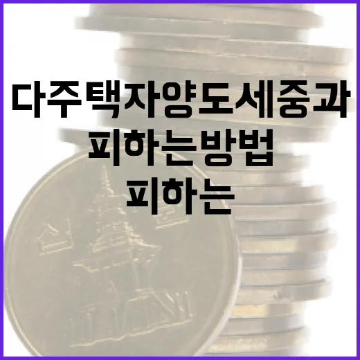 다주택자 양도세 중과를 피하는 방법 - 요약