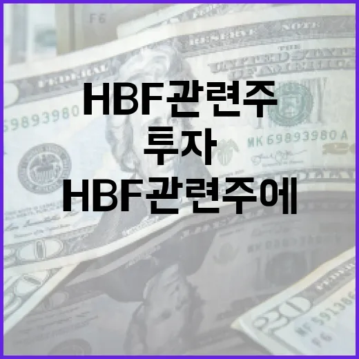 HBF 관련주에 투자하는 방법 - 요약