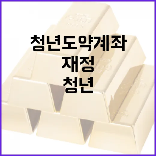 청년도약계좌로 재정 안정성 확보하는 방법 - 요약