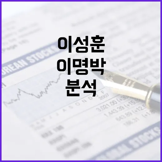 이성훈과 이명박의 금융 전략 분석 방법 - 요약