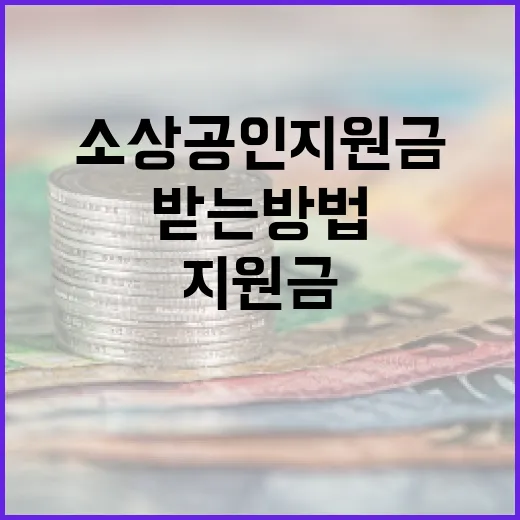 소상공인 지원금을 효과적으로 받는 방법 - 요약