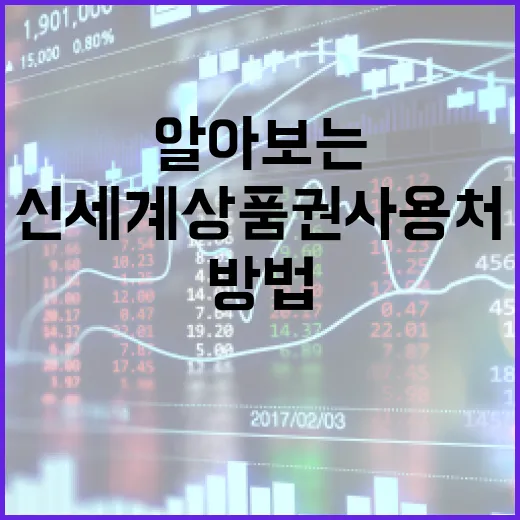 신세계상품권 사용처를 알아보는 방법 - 요약