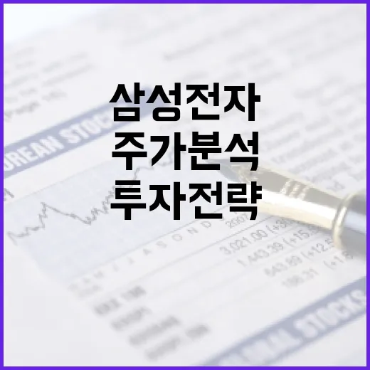 삼성전자 주가 분석과 투자 전략 수립 방법 - 요약