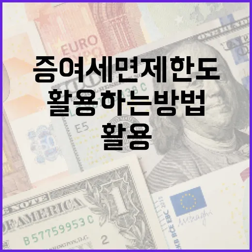 증여세 면제한도를 이해하고 활용하는 방법 - 요약