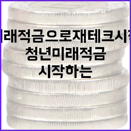 청년미래적금으로 재테크 시작하는 방법 - 요약