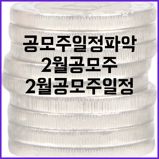 2024년 2월 공모주 일정 파악하는 방법 - 요약