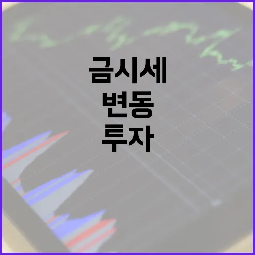 금시세 변동을 이해하고 투자하는 방법 - 요약